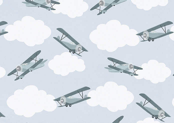 Flying Ace, Green - Made to Measure Curtains - Image 9